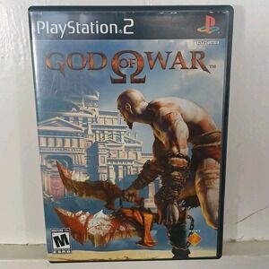 God Of War Black Label Sony Playstation 2 PS2 Complete Case Manual Reg Card EUC
